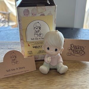 Precious Moments Porcelain 'Tell Me A Story' Figurine